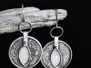 Boucles Phaos, boucles d’oreilles en argent fait main par Maryjou — vue 4