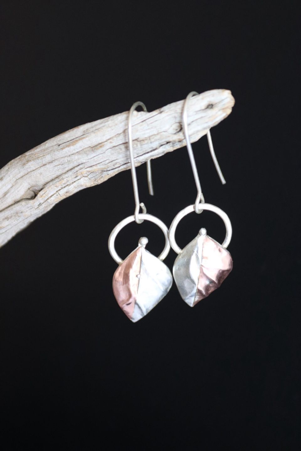 Boucles Selvane, boucles d’oreilles en argent fait main par Maryjou — vue 2