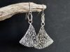 Boucles méandres, boucles d’oreilles en argent fait main par Maryjou