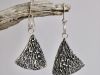 Boucles méandres, boucles d’oreilles en argent fait main par Maryjou — vue 2