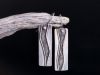 Boucles reversibles empreintes, boucles réversibles en argent fait main par Maryjou — vue 4