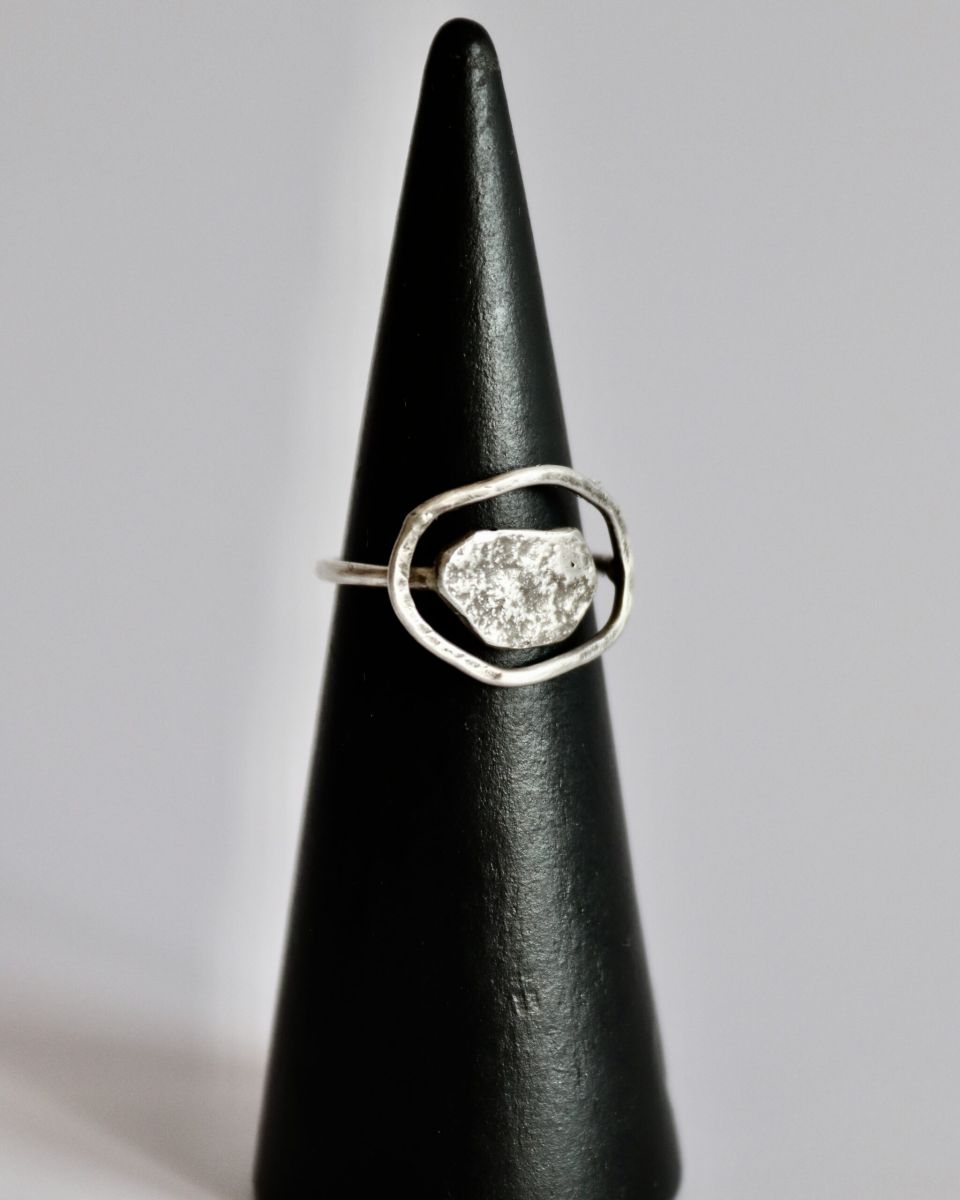 Bague Illusion, bague en argent fait main par Maryjou
