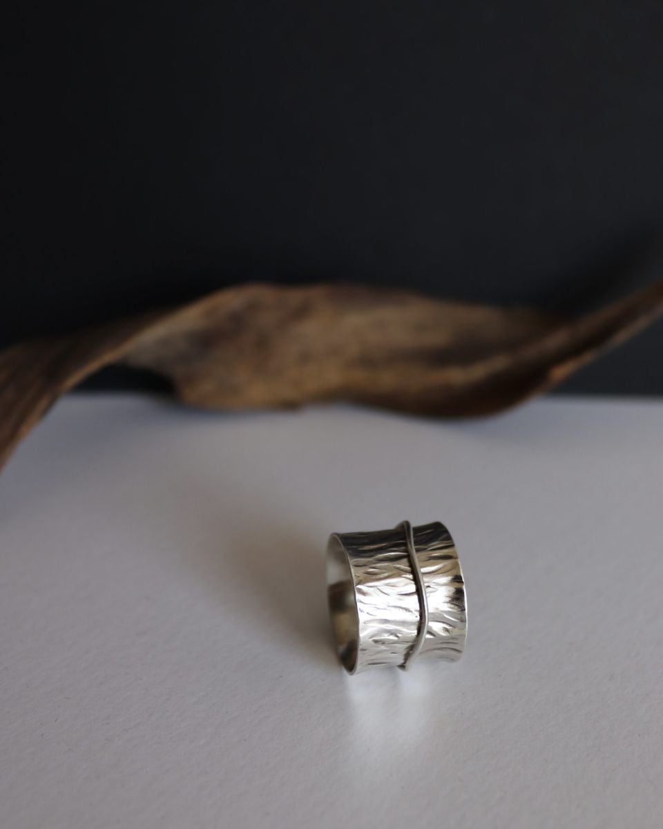 Bague évasée, bague en argent fait main par Maryjou — vue 2