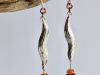 Boucles Nehalys, boucles d’oreilles en argent fait main par Maryjou