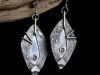 Boucles Hemera, boucles d’oreilles en argent fait main par Maryjou — vue 3