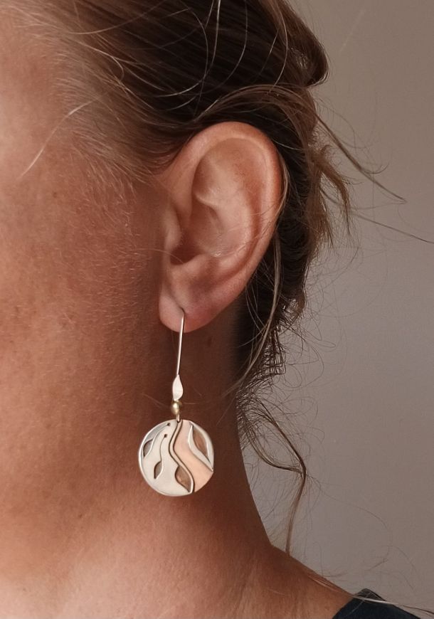 Boucles Automne, boucles d’oreilles en argent fait main par Maryjou
