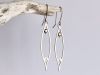 Boucles Elyan, boucles d’oreilles en argent fait main par Maryjou — vue 2