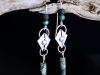 Boucles vero, boucles d’oreilles en argent fait main par Maryjou — vue 2