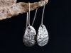 Boucles zébrées, boucles d’oreilles en argent fait main par Maryjou — vue 2