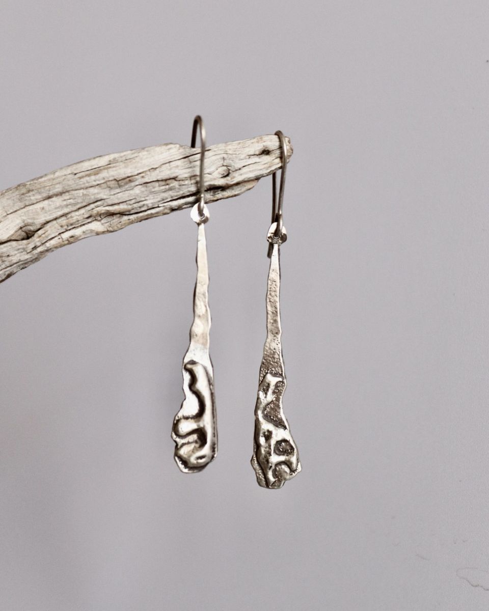 Boucles eclosion, boucles d’oreilles en argent fait main par Maryjou — vue 5