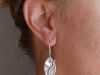 Boucles vellea, boucles d’oreilles en argent fait main par Maryjou