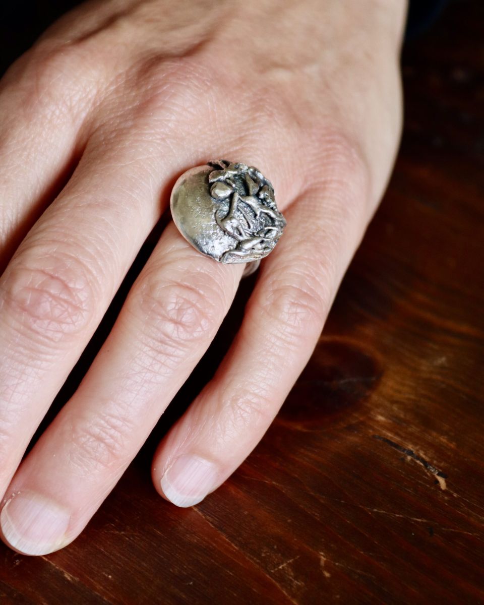 Bague Impact, bague en argent fait main par Maryjou — vue 2