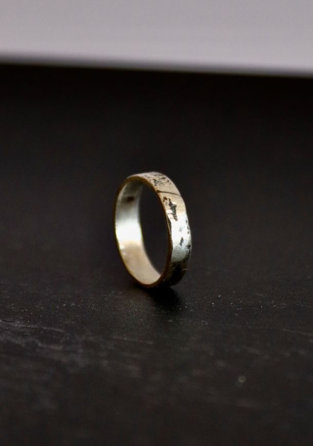 Bague diagonale, bague en argent fait main par Maryjou
