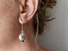 Boucles Soucoupes, boucles d’oreilles en argent fait main par Maryjou