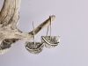 Boucles ponctuation 4 Boucles ponctuation, boucles d’oreilles en argent fait main par Maryjou — vue 2
