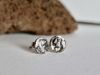 Puces Roc, boucles d’oreilles en argent fait main par Maryjou