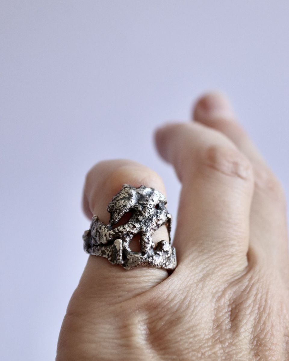 Bague vestyges, bague en argent fait main par Maryjou — vue 5