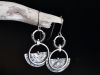 Boucles Equylibre, boucles d’oreilles en argent fait main par Maryjou — vue 2