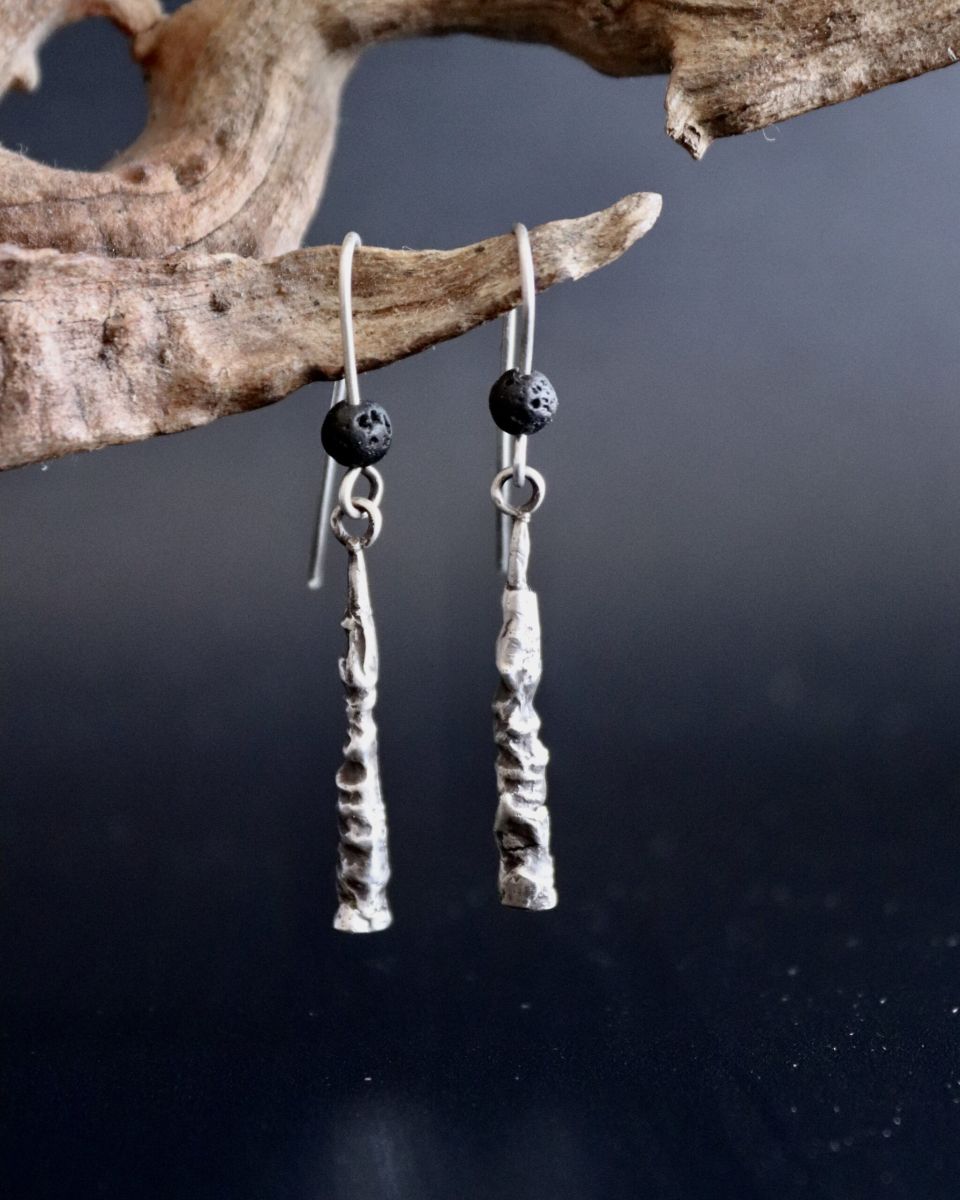 Boucles elyane, boucles d’oreilles en argent fait main par Maryjou