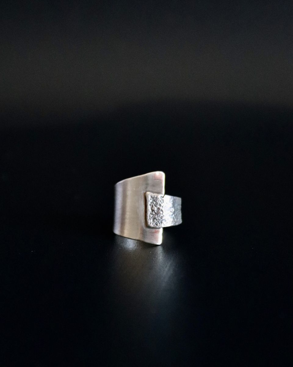 Bague duelle, bague en argent fait main par Maryjou