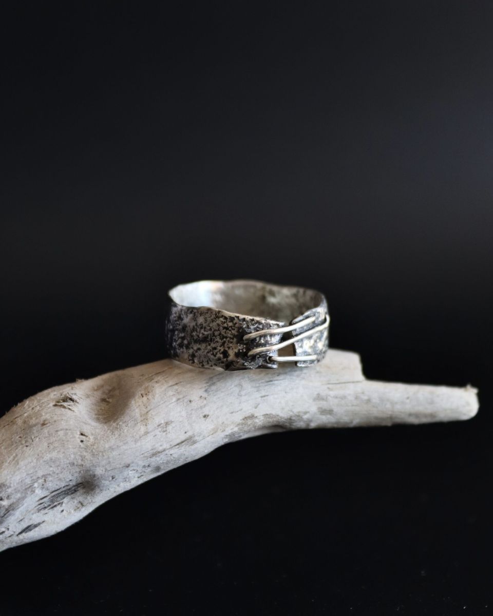 Bague Lyen, bague en argent fait main par Maryjou