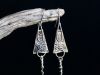 Boucles Zéphyr, boucles d’oreilles en argent fait main par Maryjou — vue 3