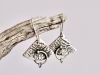 Boucles Orka, boucles d’oreilles en argent fait main par Maryjou — vue 3