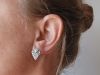Boucles ozanges, boucles d’oreilles en argent fait main par Maryjou