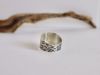 Bague empreinte, bague en argent fait main par Maryjou — vue 3