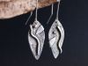 Boucles vellea, boucles d’oreilles en argent fait main par Maryjou — vue 2