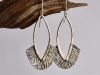 Boucles iroquoises, boucles d’oreilles en argent fait main par Maryjou