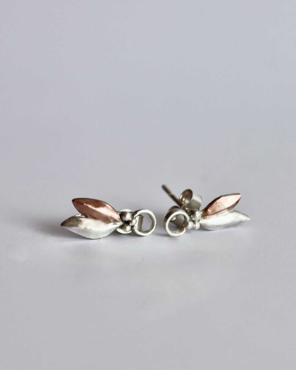 Boucles Orilys 2 Boucles Orilys, boucles d’oreilles en argent fait main par Maryjou — vue 2