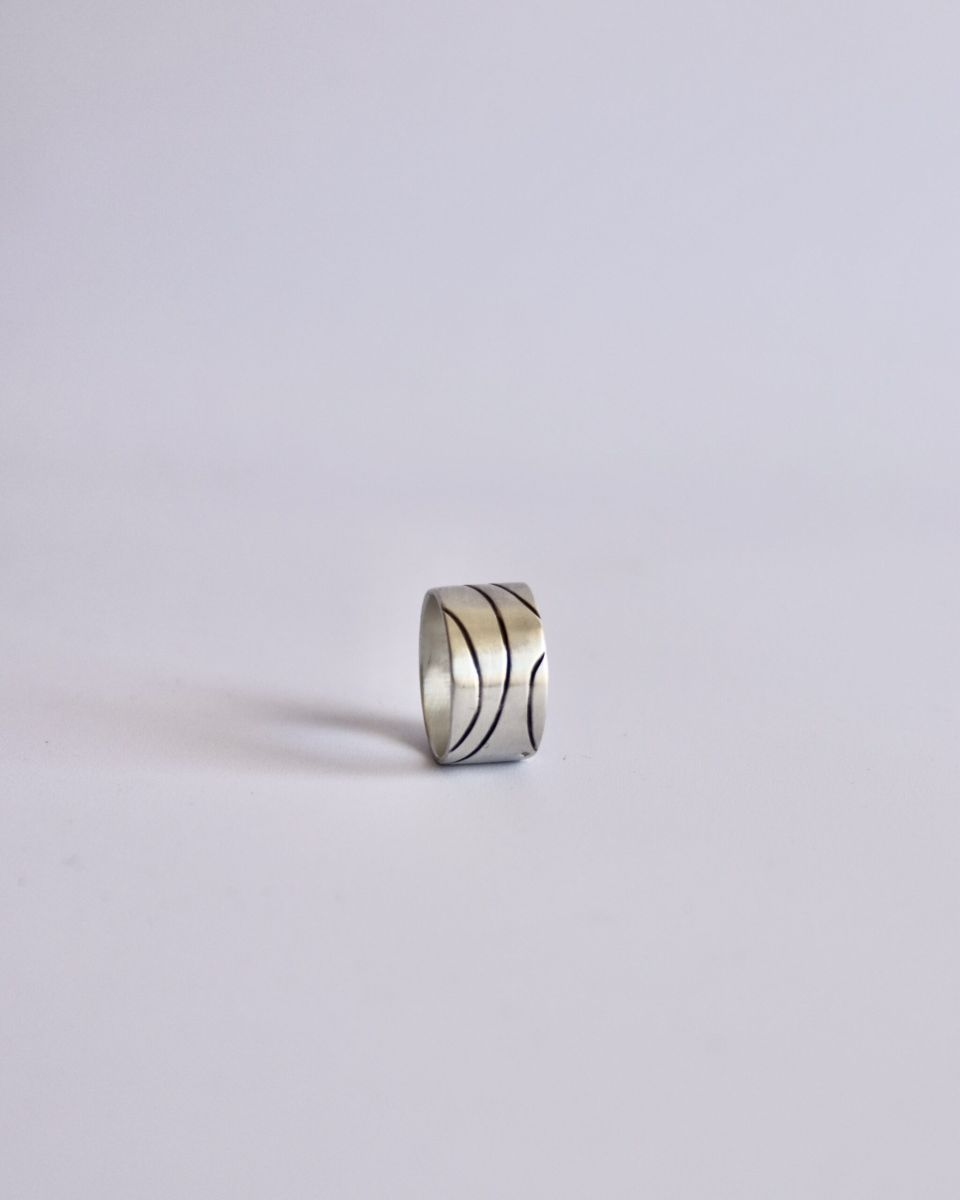 Bague sentier 1 Bague sentier, bague en argent fait main par Maryjou