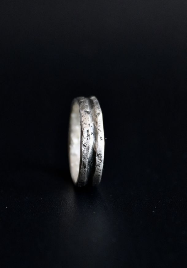Bague sillon, bague en argent fait main par Maryjou