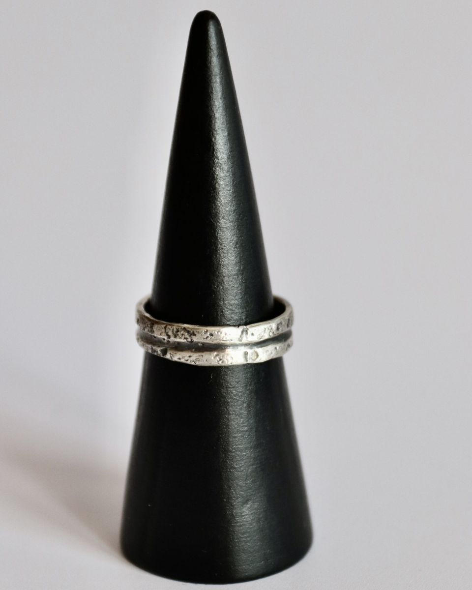 Bague sillon, bague en argent fait main par Maryjou — vue 4