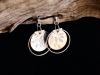 Boucles Hybrides Thallo 9 Boucles Hybrides Thallo, boucles d’oreilles en argent fait main par Maryjou — vue 4