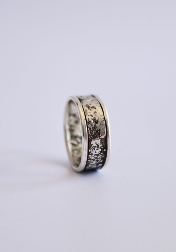Bague terra, bague en argent fait main par Maryjou