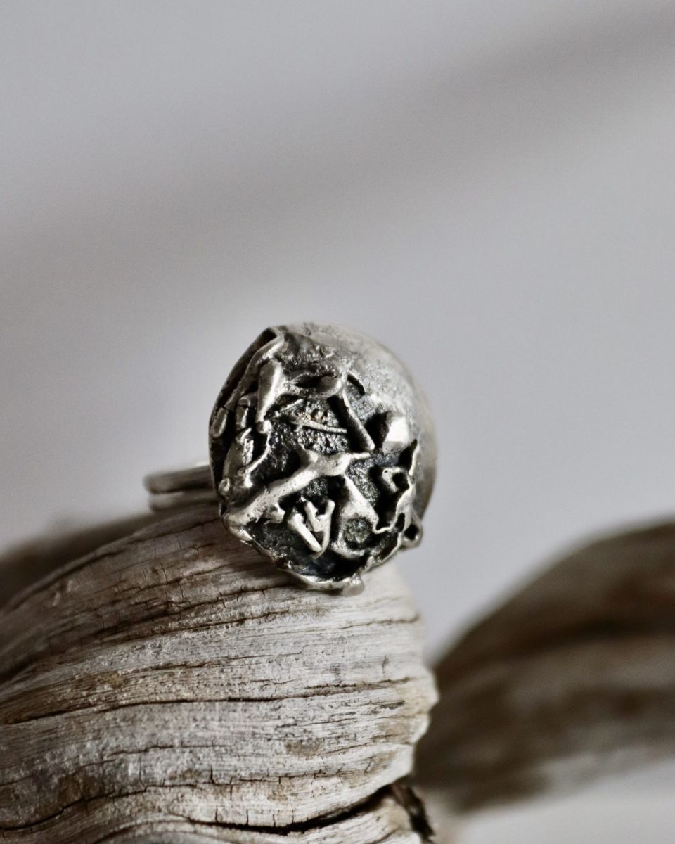 Bague Impact, bague en argent fait main par Maryjou — vue 6