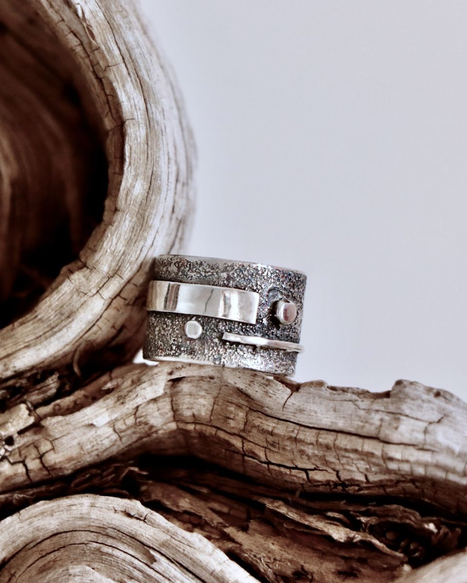 Bague Lynea, bague en argent fait main par Maryjou