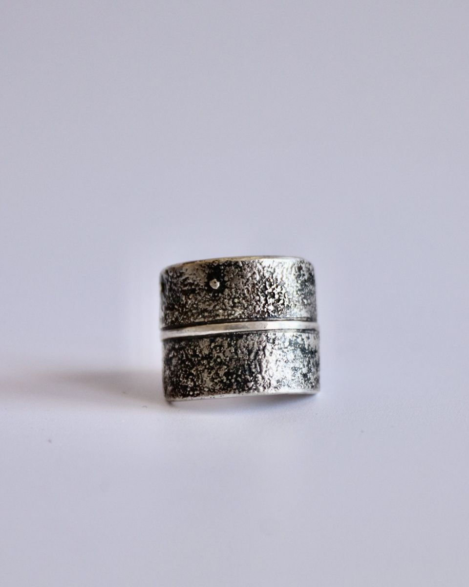 Bague ancrage, bague en argent fait main par Maryjou — vue 3
