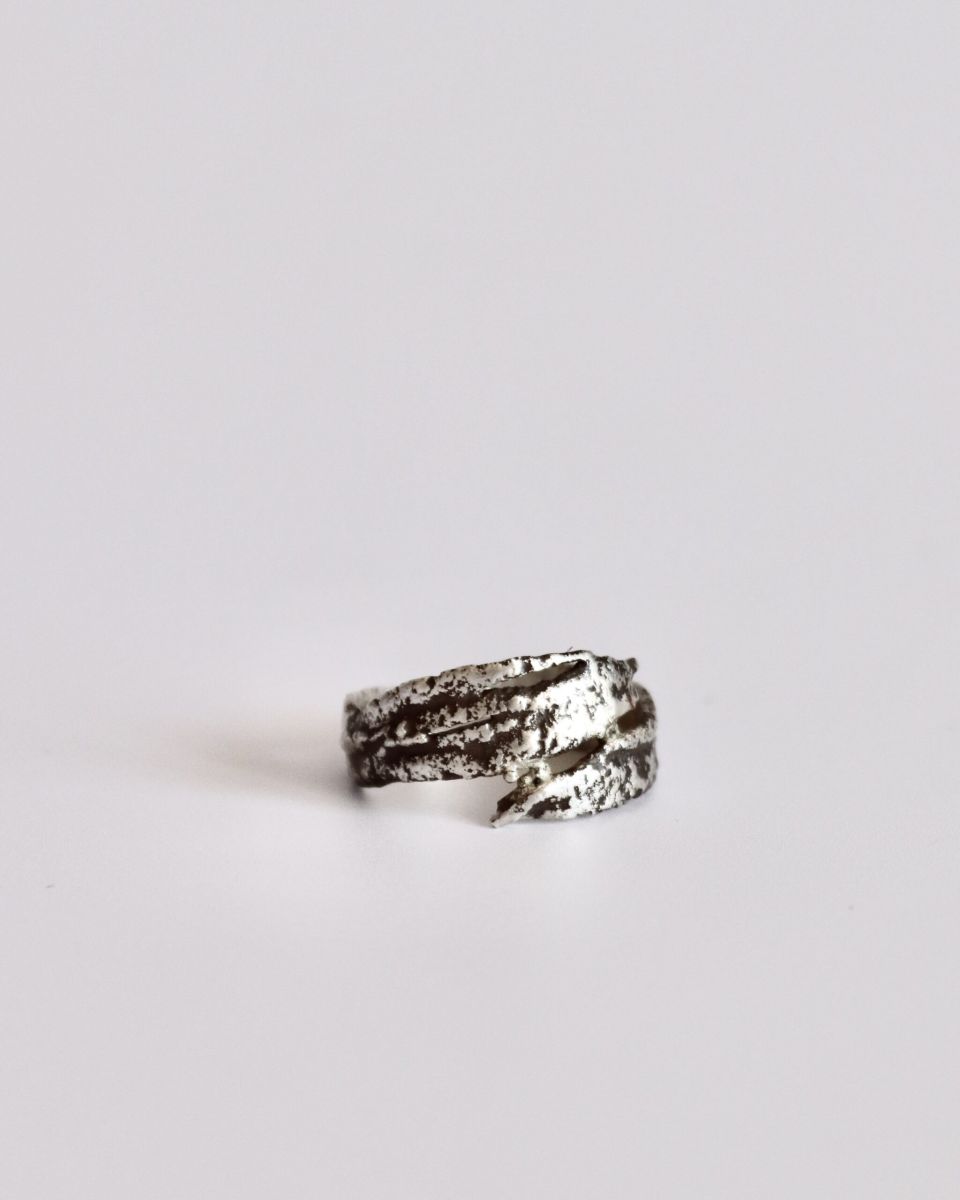 Bague elan, bague en argent fait main par Maryjou — vue 5