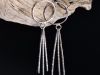 Boucles hybrides Tryo, boucles d’oreilles en argent fait main par Maryjou — vue 3