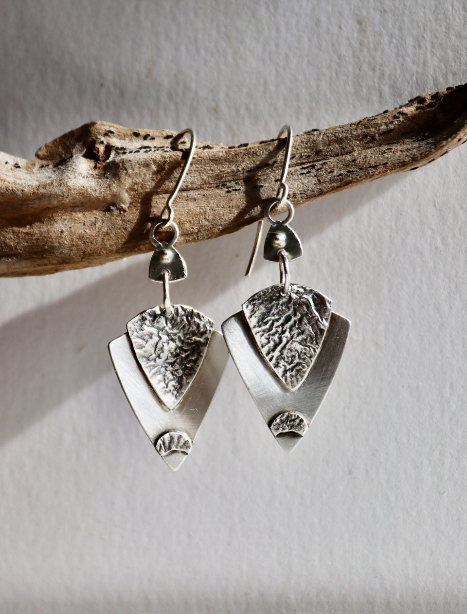 Boucles amazones, boucles d’oreilles en argent fait main par Maryjou