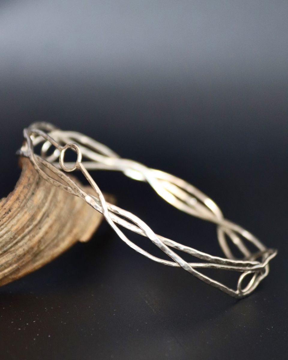 Bracelet Elfy 3 Bracelet Elfy, bracelet en argent fait main par Maryjou — vue 3