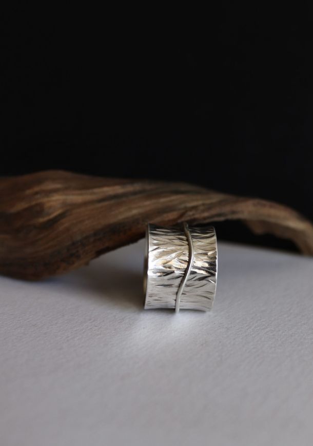 Bague évasée, bague en argent fait main par Maryjou