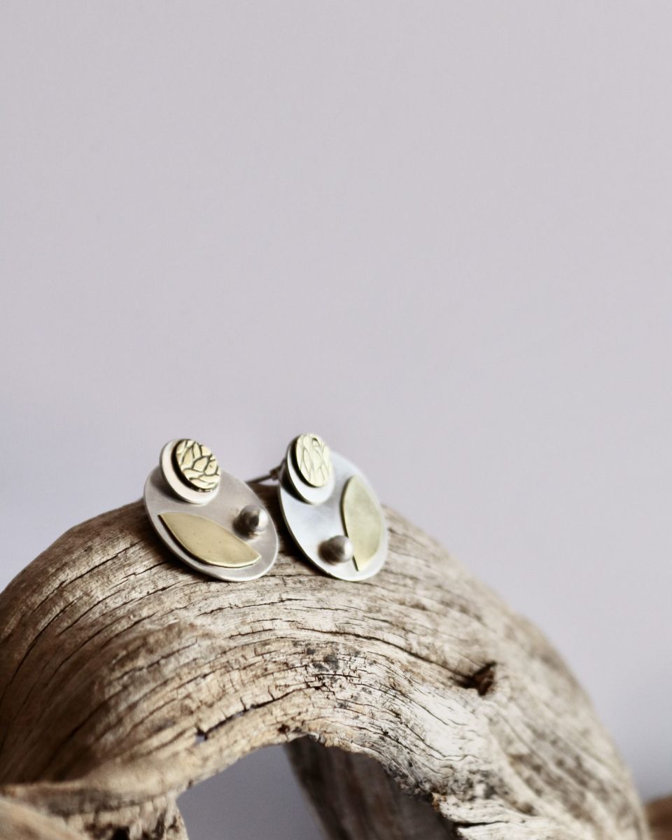 Boucles 3 en 1, boucles d’oreilles en argent fait main par Maryjou — vue 7