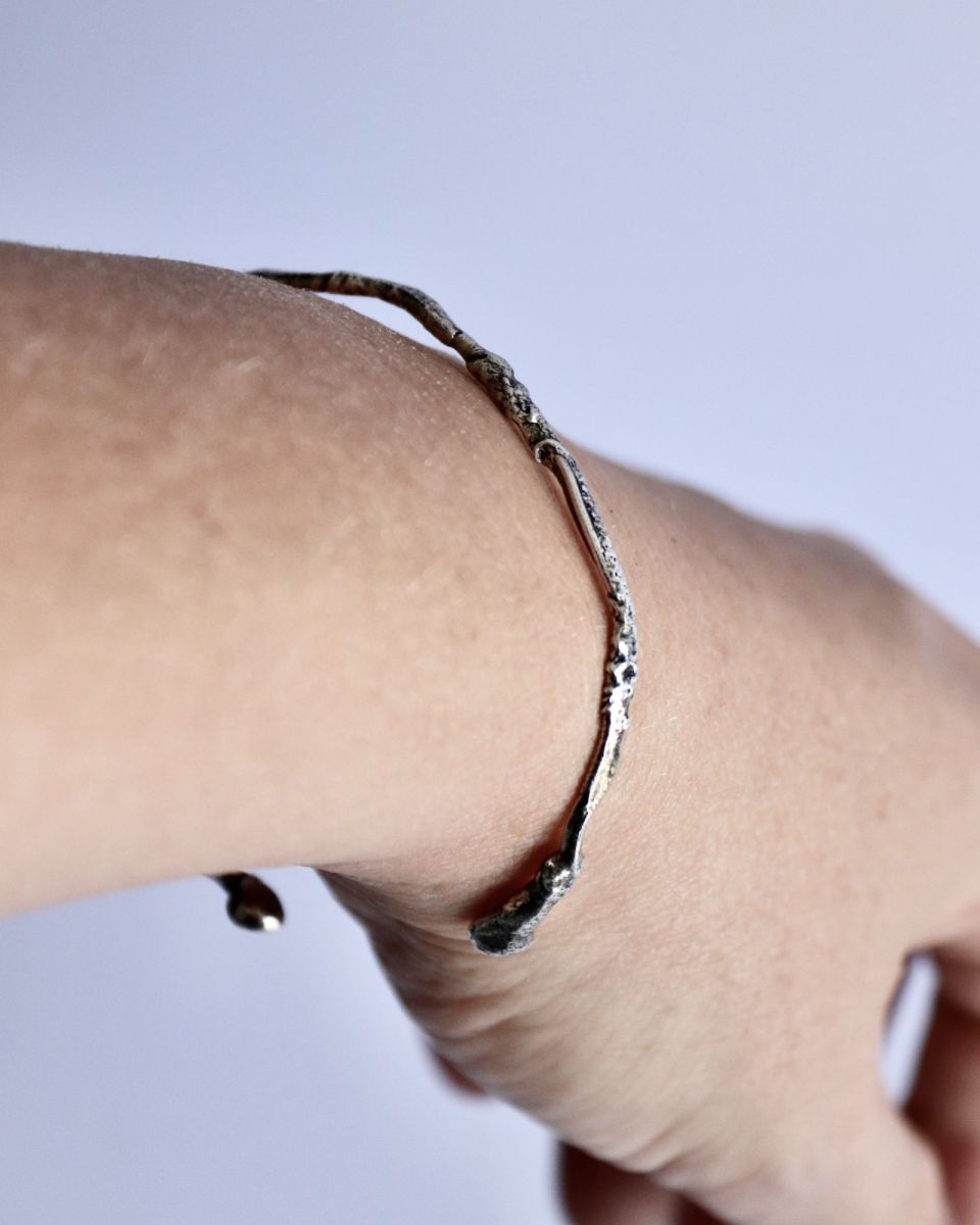 Bracelet Lelyane 2 3 Bracelet Lelyane 2, bracelet en argent fait main par Maryjou — vue 3