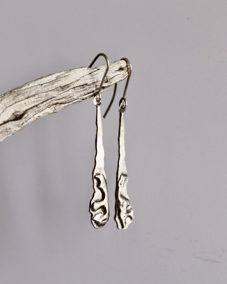 Boucles eclosion, boucles d’oreilles en argent fait main par Maryjou — vue 6