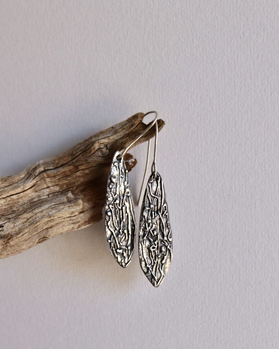 Boucles mary, boucles d’oreilles en argent fait main par Maryjou