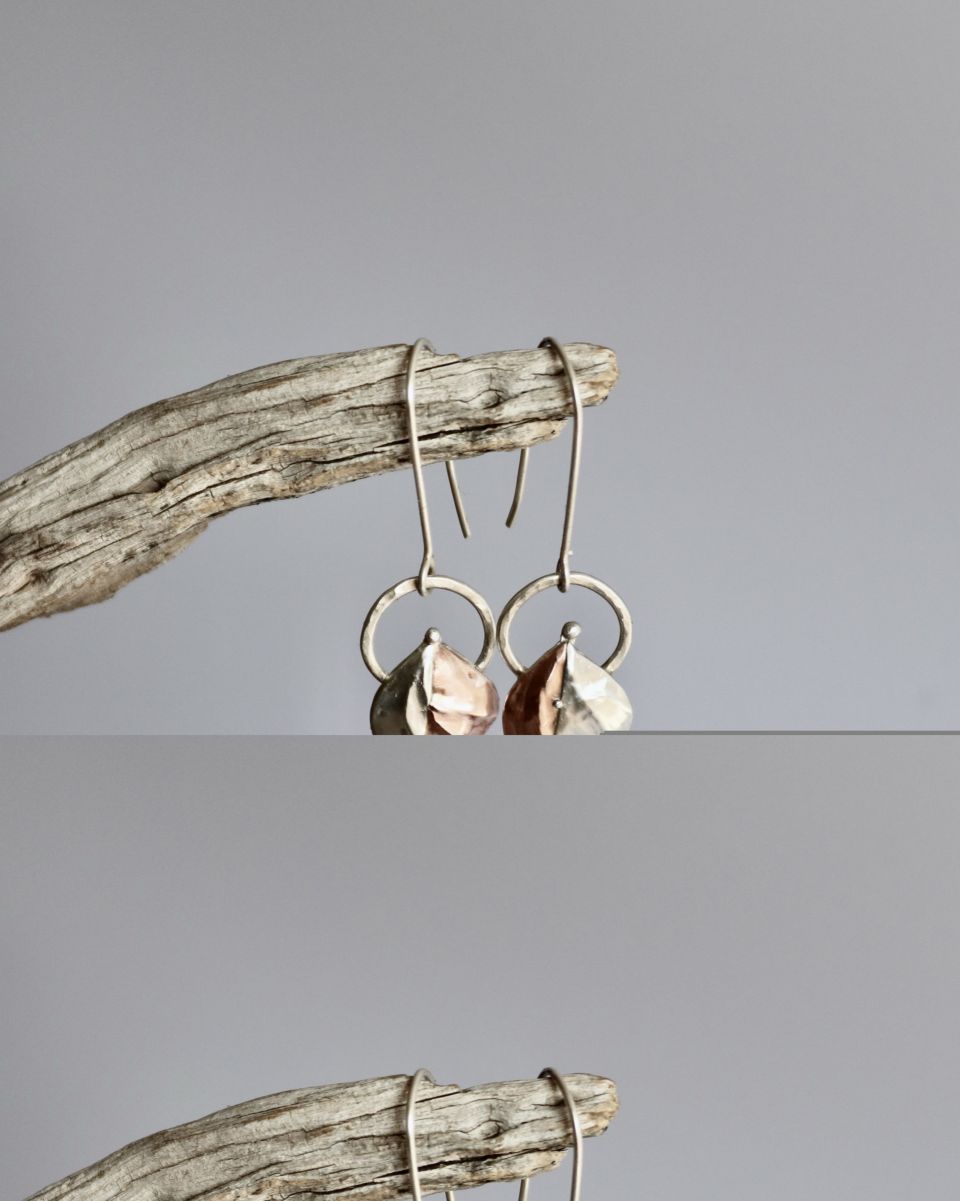 Boucles Selvane, boucles d’oreilles en argent fait main par Maryjou